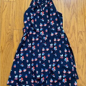 Pixley Stitch Fix Navy and Red Floral Casual Dress Small S